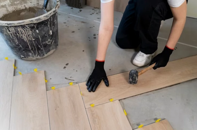 Floor Restoration Services provided by Decades Flooring